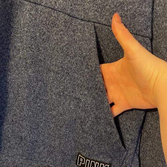 NWOT PINK Victoria’s Secret Half Zip Fleece Lined Sweatshirt - Picture 5 of 6